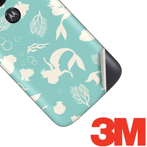 Disney The Little Mermaid Character Silhouette Pattern Moto E5 Play Skin